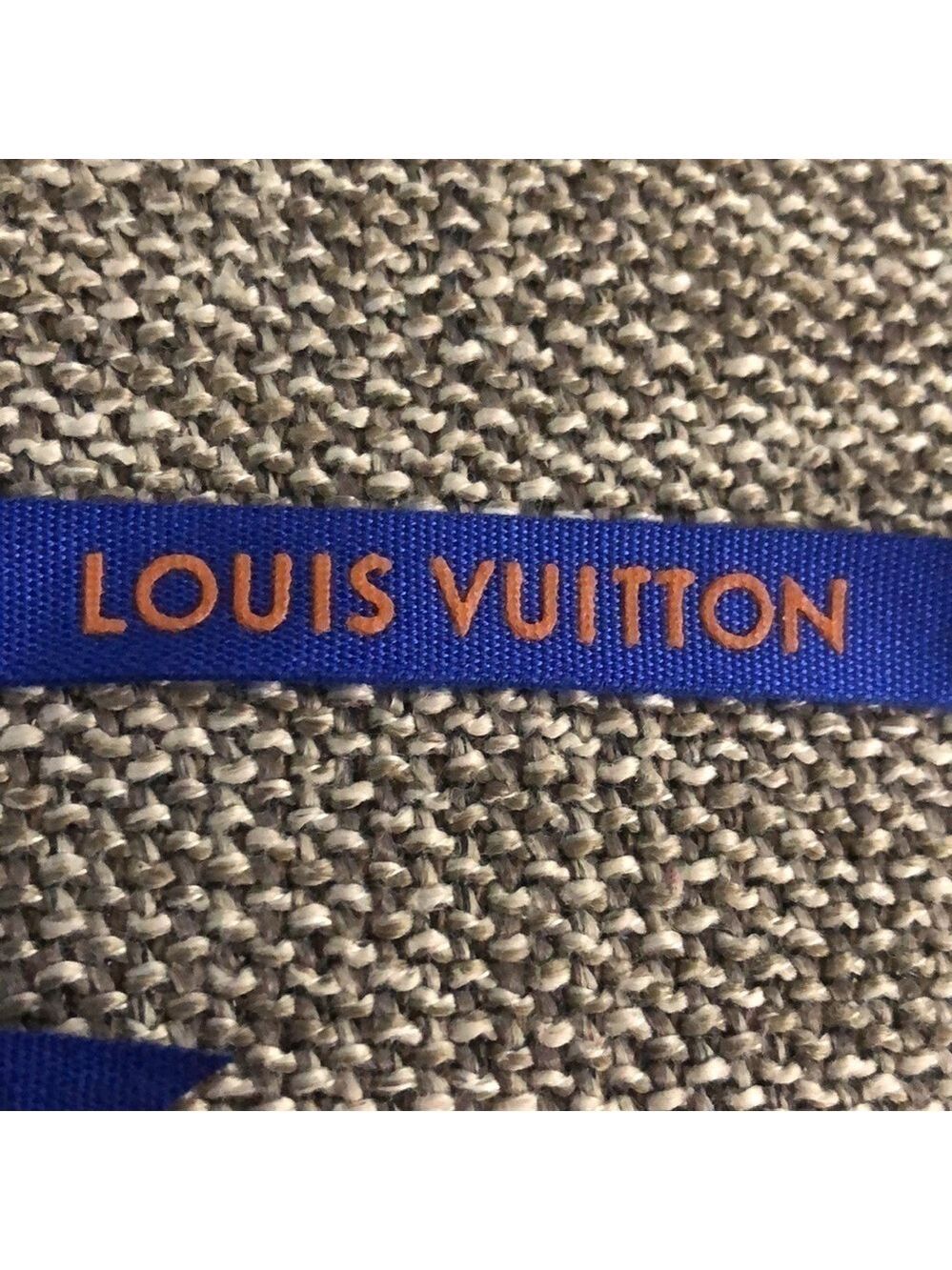 Louis Vuitton Logo Blue Authentic Ribbon New - Picture 4 of 7